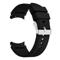eses Silikonový řemínek pro Samsung Galaxy Watch 4, 5, 6 - Černý, 20 mm