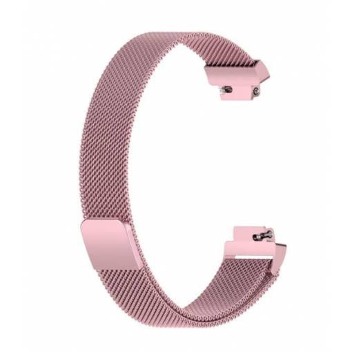 Foto - eses Milánský tah pro Fitbit Inspire 1, 2, HR, Ace 2 a 3 - Velikost S, růžový