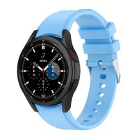 eses Silikonový řemínek pro Samsung Galaxy Watch 4, 5, 6 - Světle modrý, 20 mm