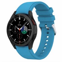 eses Silikonový řemínek pro Samsung Galaxy Watch 4, 5, 6, 7 - Modrý, 20 mm