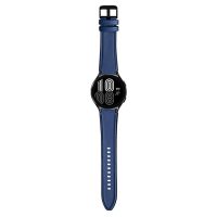 eses Sportovní kožený řemínek pro Samsung Galaxy Watch 4, 5, 6 - Modrý, 20 mm