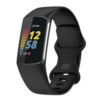 eses Silikonový řemínek pro Fitbit Charge 5 a 6 - Velikost S, černý