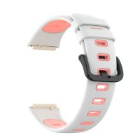eses Silikonový sportovní řemínek pro Huawei Band 7 - Bílo růžový