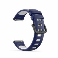 eses Silikonový sportovní řemínek pro Huawei Band 7 - Modro bílý