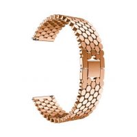 eses Kovový oktagon rychloupínací řemínek pro Garmin - Růžová zlatá, 22 mm