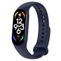 eses Silikonový řemínek pro Xiaomi Mi Band 7 - Tmavě modrý