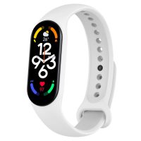 eses Silikonový řemínek pro Xiaomi Mi Band 7 - Bílý
