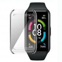 Ochranný kryt pro Huawei Band 6, 7 a Honor Band 6 - Transparentní