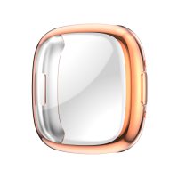 Silikonový kryt pro Fitbit Versa 4 - Růžově zlatý