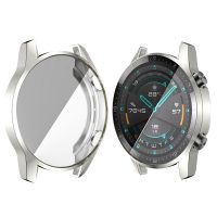 Silikonový kryt pro Huawei Watch GT2 46mm - Stříbrný