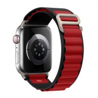 eses Alpský tah pro Apple Watch - Červeno černý, 38mm, 40mm, 41mm