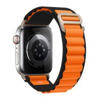 eses Alpský tah pro Apple Watch - Oranžovo černý 38mm, 40mm, 41mm