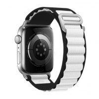 eses Alpský tah pro Apple Watch - Bílo černý, 38mm, 40mm, 41mm