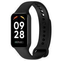 eses Silikonový řemínek pro Redmi Smart Band 2 GL a Smart Band 8 Active - Černý