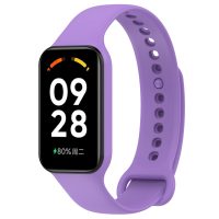 eses Silikonový řemínek pro Redmi Smart Band 2 GL a Smart Band 8 Active - Fialový