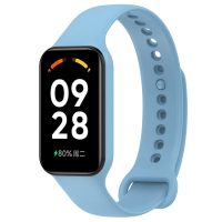 eses Silikonový řemínek pro Redmi Smart Band 2 GL a Smart Band 8 Active - Světle modrý