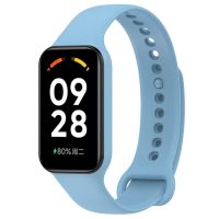 eses Silikonový řemínek pro Redmi Smart Band 2 GL a Smart Band 8 Active - Světle modrý