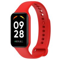 eses Silikonový řemínek pro Redmi Smart Band 2 GL a Smart Band 8 Active - Červený