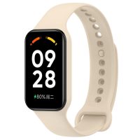 eses Silikonový řemínek pro Redmi Smart Band 2 GL a Smart Band 8 Active - Béžový