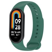 eses Silikonový řemínek pro Xiaomi Mi Band 8 a 9 - Tmavě zelený