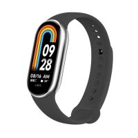 eses Silikonový řemínek pro Xiaomi Mi Band 8 a 9 - Tmavě šedý