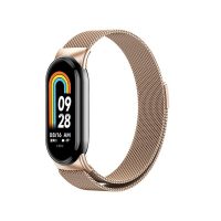 eses Milánský tah pro Xiaomi Mi Band 8 a 9 - Růžově zlatý