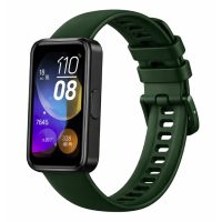 eses Silikonový řemínek pro Huawei Band 8, 9 a 10 - Tmavě zelený