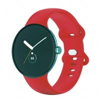 eses Silikonový řemínek pro Google Pixel Watch 1, 2 - Červený, velikost L