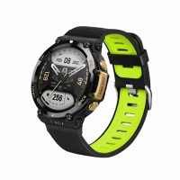 eses Silikonový řemínek sportovní pro Xiaomi Amazfit T-Rex 2 - Černo zelený