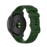 eses Silikonový rychloupínací řemínek pro Garmin - Tmavě zelený, 20 mm