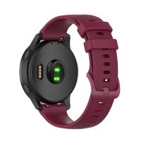 eses Silikonový rychloupínací řemínek pro Garmin - Vínový, 22 mm