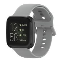 eses Silikonový řemínek pro Fitbit Versa - Velikost L, šedý