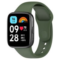 eses Silikonový řemínek pro Xiaomi Redmi Watch 3 Active - Tmavě zelený