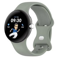 eses Silikonový řemínek pro Google Pixel Watch 1, 2 - Světle zelený, velikost L