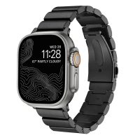 eses Titanový článkovitý řemínek pro Apple Watch - Černý 42mm, 44mm, 45mm, 49mm