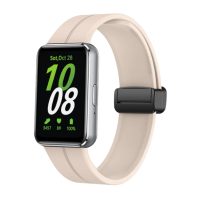 eses Silikonový řemínek s magnetickou přezkou pro Samsung Galaxy Fit 3 - Béžový