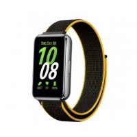 eses Nylonový řemínek pro Samsung Galaxy Fit 3 - Černo žlutý