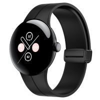 eses Silikonový řemínek s magnetickou sponou pro Google Pixel Watch 1, 2 - Černý