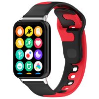 eses Silikonový řemínek pro Xiaomi Redmi Watch 4 a Xiaomi Smart Band 8 Pro - Černo červený