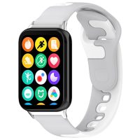 eses Silikonový řemínek pro Xiaomi Redmi Watch 4 a Xiaomi Smart Band 8 Pro - Šedo bílý