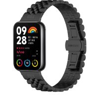 eses Kovový řemínek pro Xiaomi Redmi Watch 4, Smart Band 8 Pro a 9 Pro - Černý