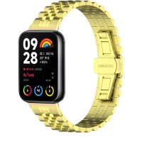 eses Kovový řemínek pro Xiaomi Redmi Watch 4, Smart Band 8 Pro a 9 Pro - Zlatý