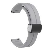 eses Silikonový řemínek s magnetickou přezkou pro Garmin Lily 2 a Garmin Lily 2 Active - Šedý, 14 mm