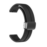 eses Silikonový řemínek s magnetickou přezkou pro Garmin Lily 2 a Garmin Lily 2 Active - Černý, 14 mm
