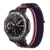 eses Nylonový řemínek pro Xiaomi Amazfit T-Rex 3 - Růžovo černý
