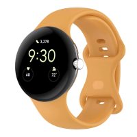 eses Silikonový řemínek pro Google Pixel Watch 3, 45 mm, velikost L- Žlutý