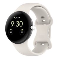 eses Silikonový řemínek pro Google Pixel Watch 3, 45 mm, velikost L- Béžový