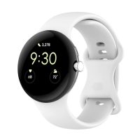 eses Silikonový řemínek pro Google Pixel Watch 3, 45 mm, velikost L- Bílý