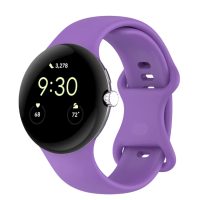 eses Silikonový řemínek pro Google Pixel Watch 3, 45 mm, velikost S - Fialový