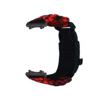 eses Paracord nylon outdoor řemínek pro Xiaomi Amazfit T-Rex 3 - Červený